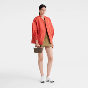 Le Pliage Green Pouch with handle Terra