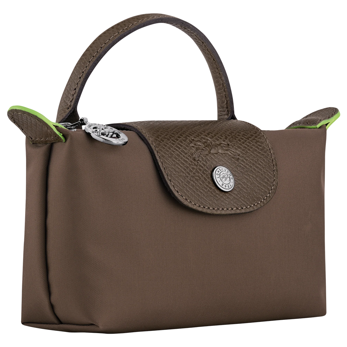 Le Pliage Green Pouch with handle Terra