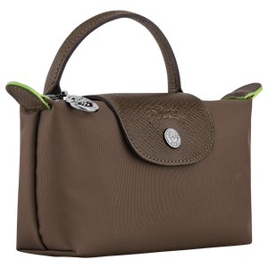 Le Pliage Green Pouch with handle Terra