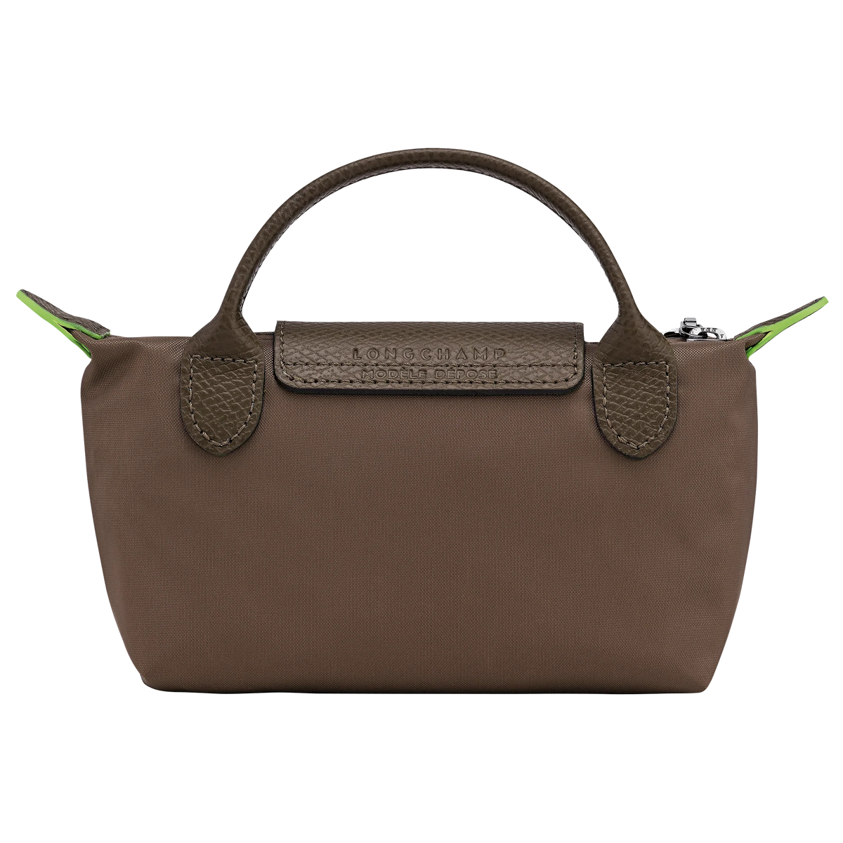 Le Pliage Green Pouch with handle Terra