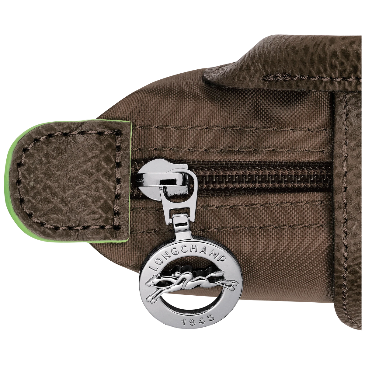 Le Pliage Green Pouch with handle Terra