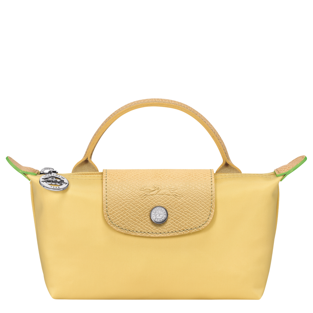 Le Pliage Green Pouch with handle Wheat