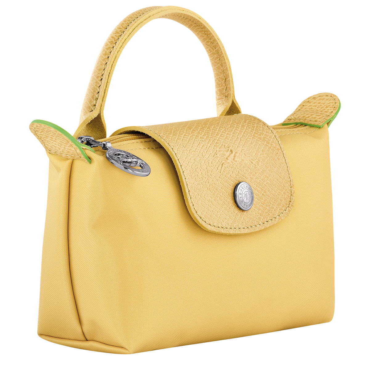 Le Pliage Green Pouch with handle Wheat
