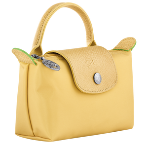Le Pliage Green Pouch with handle Wheat