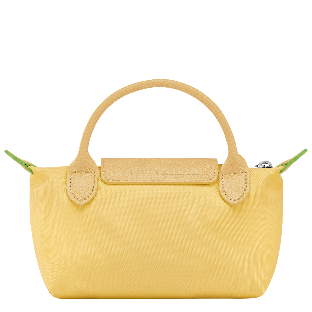 Le Pliage Green Pouch with handle Wheat