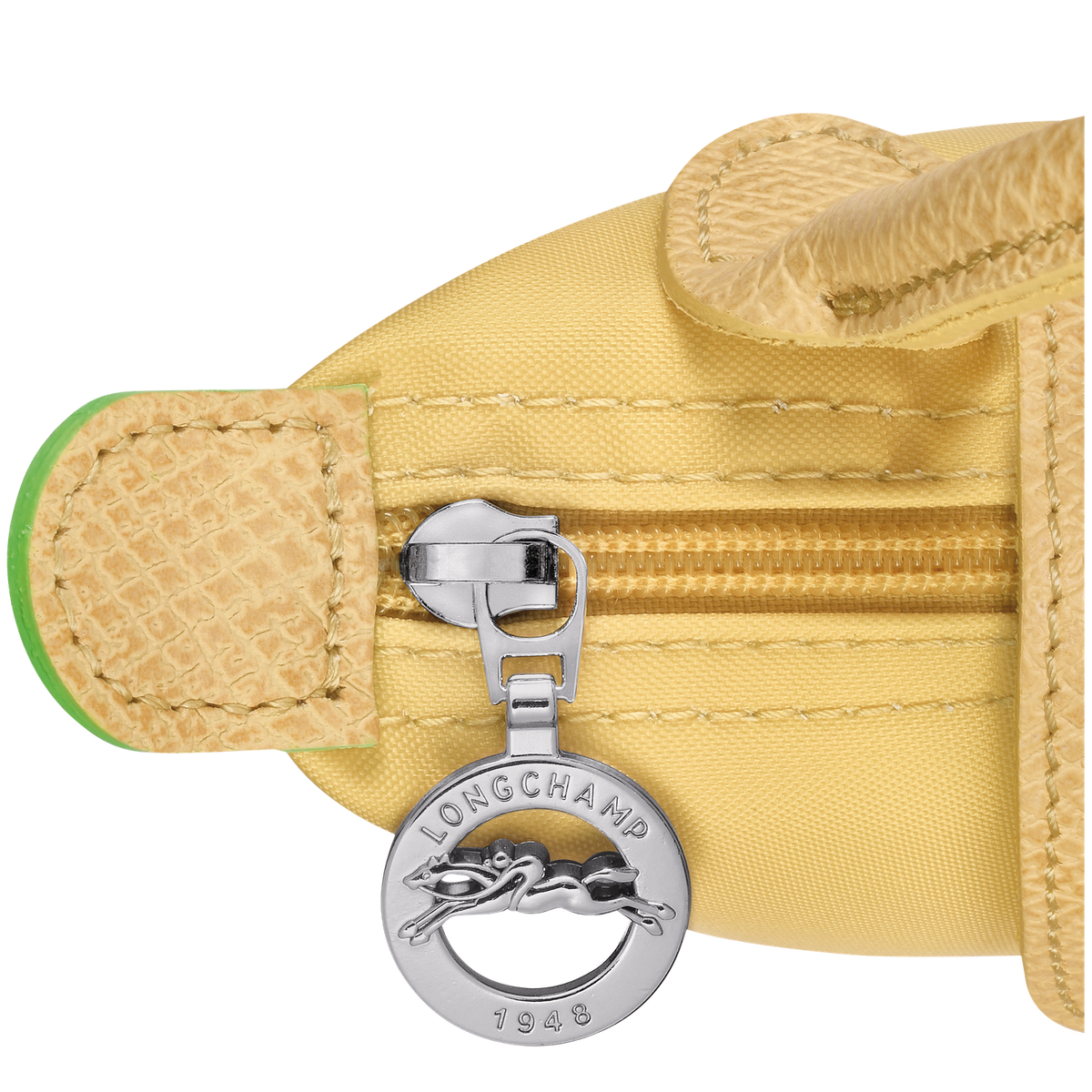 Le Pliage Green Pouch with handle Wheat