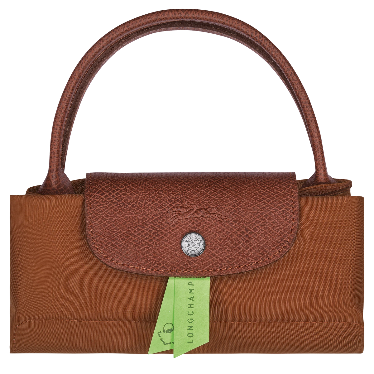 Le Pliage Green S Handbag Cognac