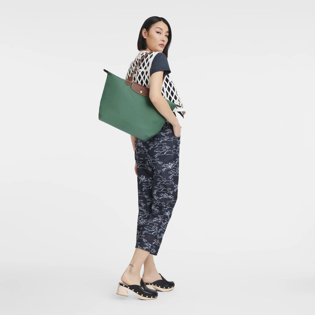 Le Pliage Original L Tote bag Sage