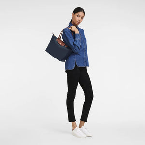 Le Pliage Original M Tote bag Navy