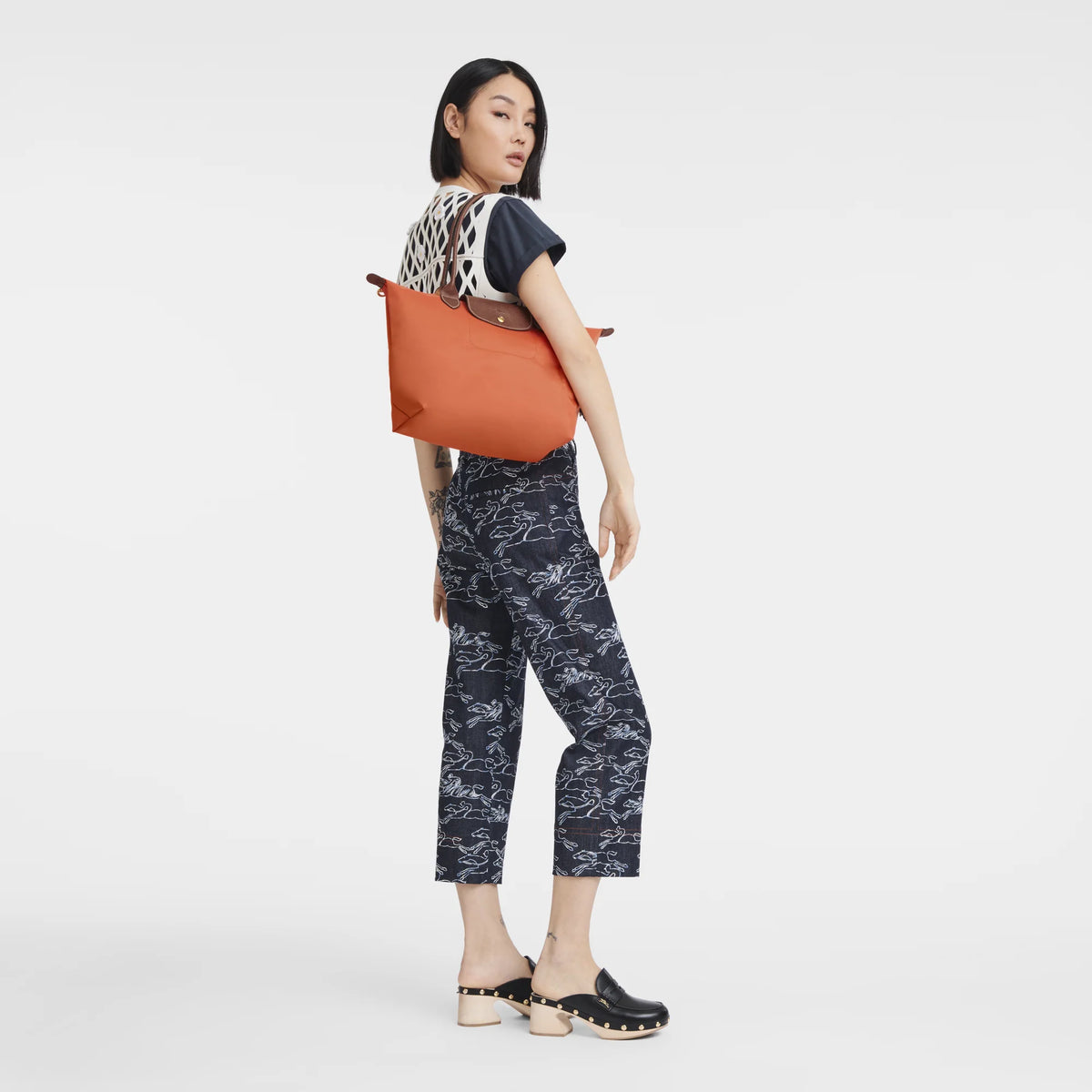 Le Pliage Original M Tote bag Orange