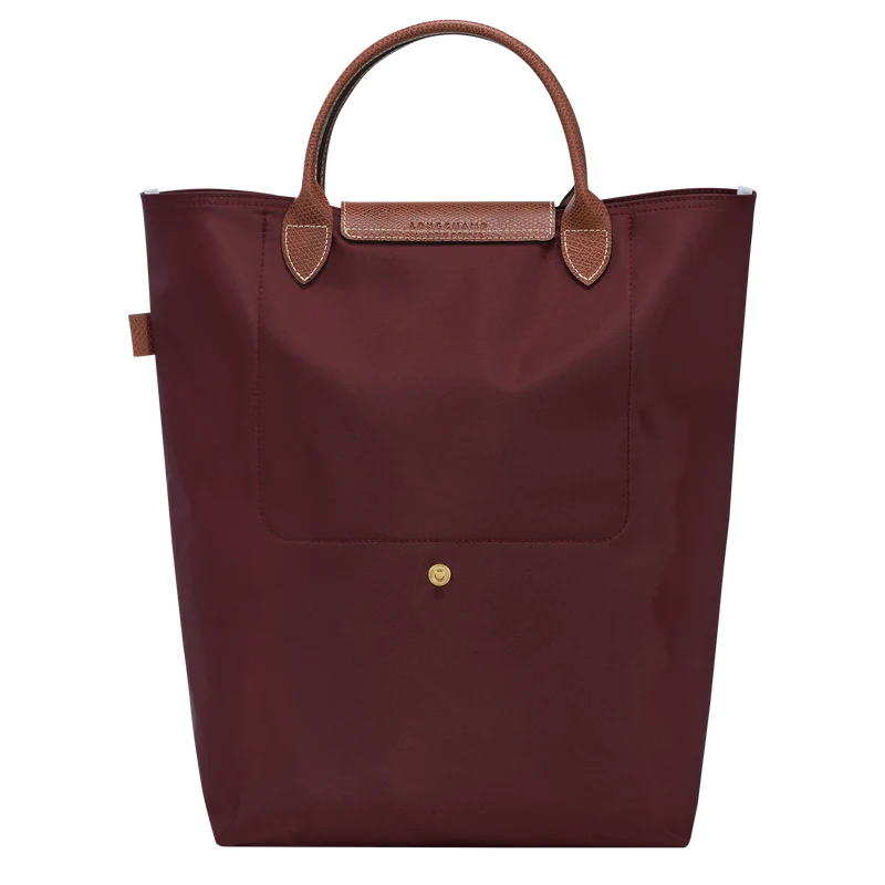 Le Pliage Original M Tote bag Vertical Burgundy