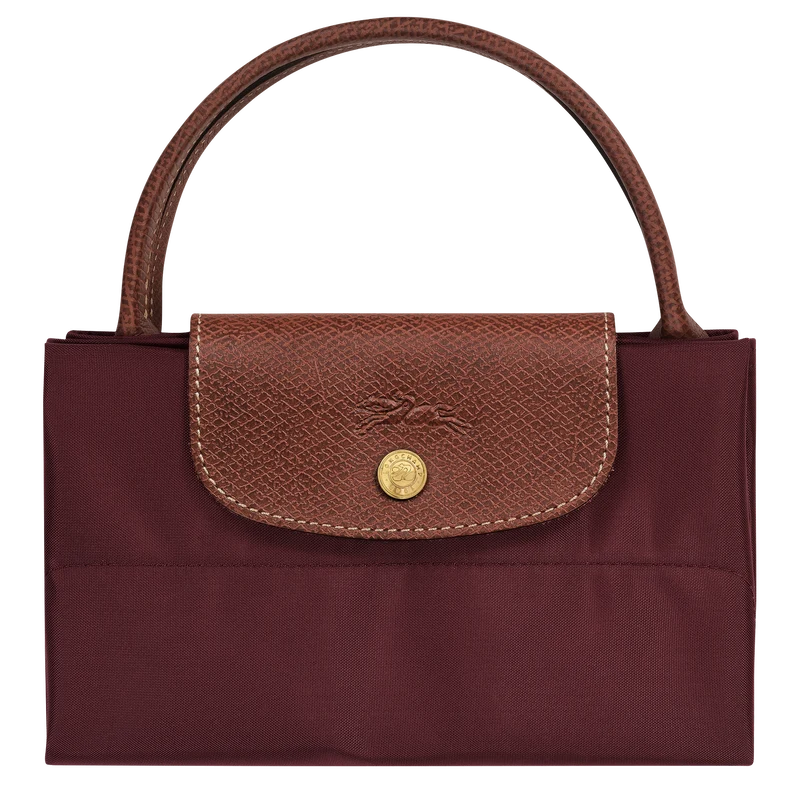 Le Pliage Original M Tote bag Vertical Burgundy
