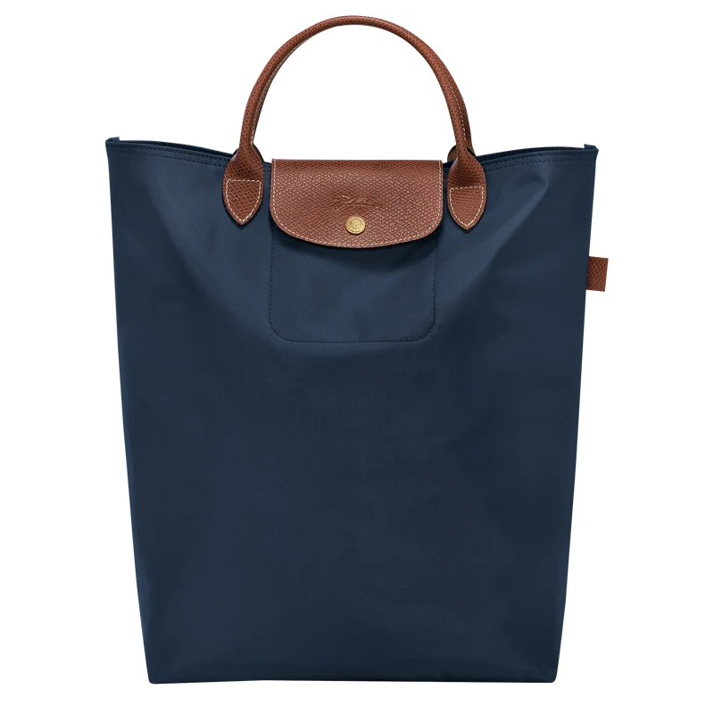 Le Pliage Original M Tote bag Vertical Navy