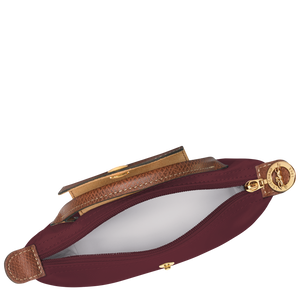 Le Pliage Original Pouch with handle Burgundy