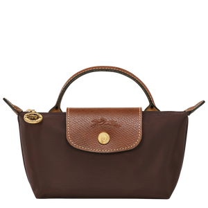 Le Pliage Original Pouch with handle Ebony
