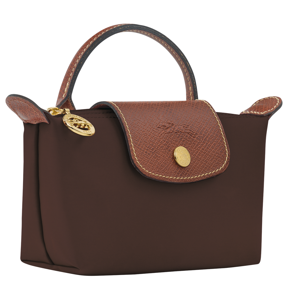 Le Pliage Original Pouch with handle Ebony