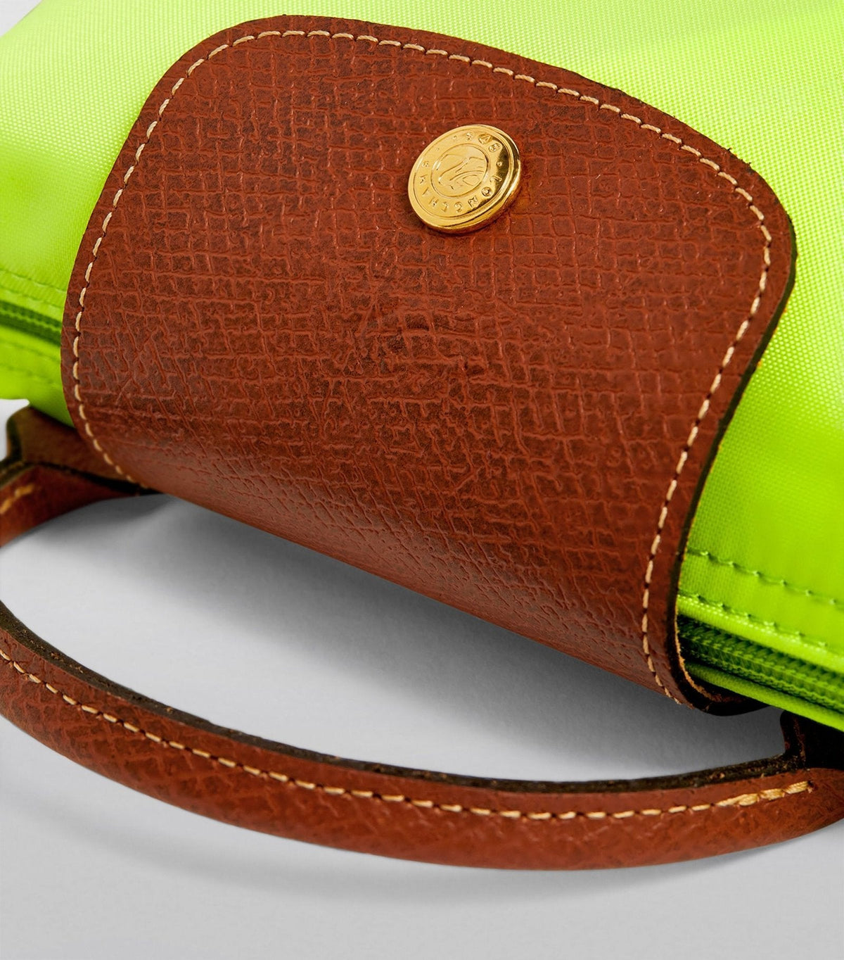 Le Pliage Original Pouch with handle Green Light