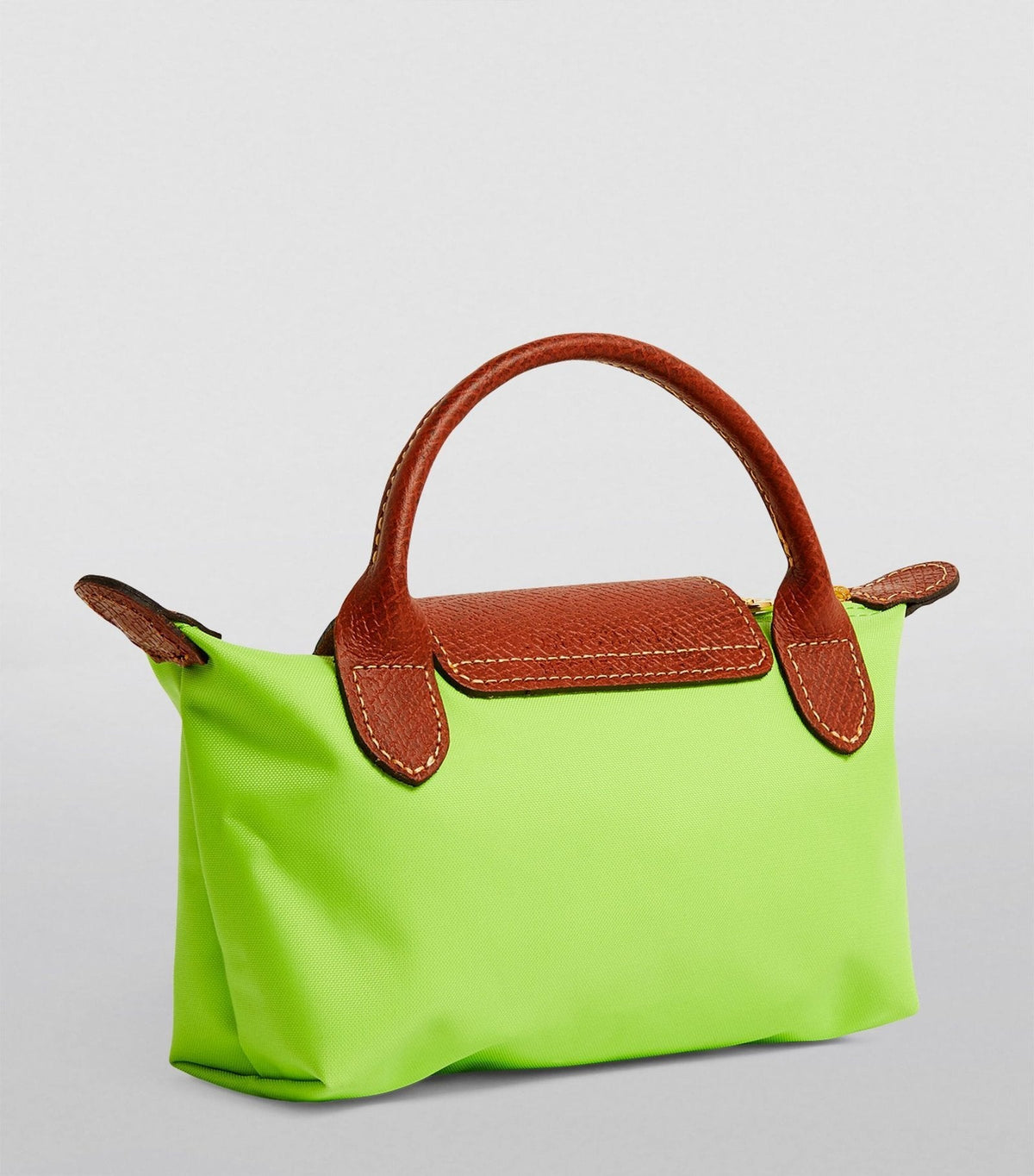 Le Pliage Original Pouch with handle Green Light