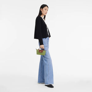 Le Pliage Original Pouch with handle Lichen