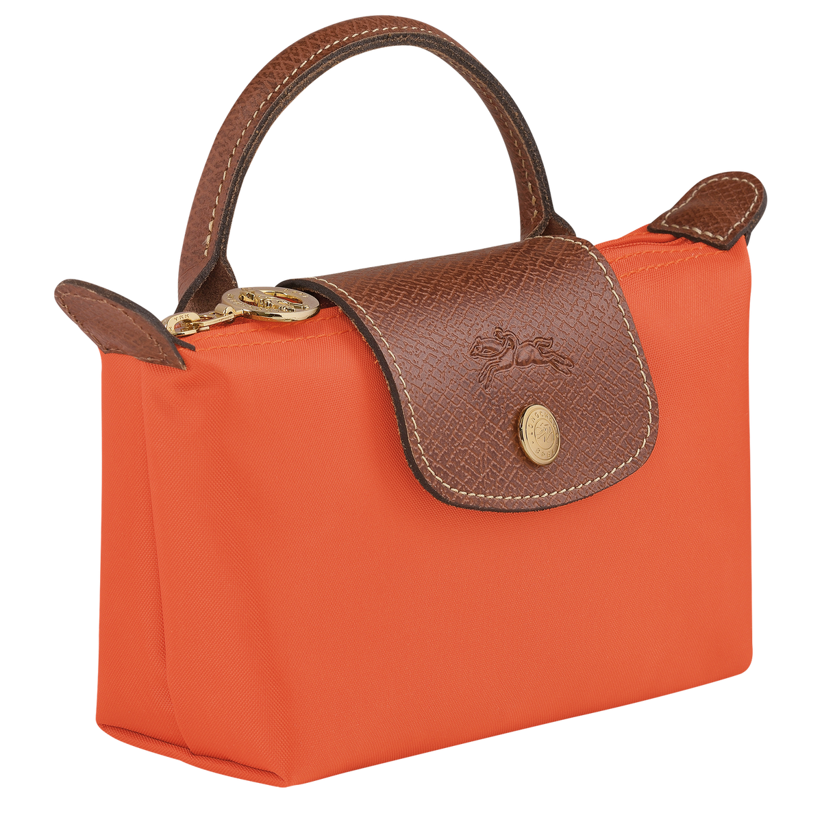 Le Pliage Original Pouch with handle Orange