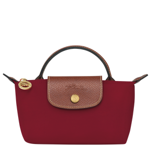 Le Pliage Original Pouch with handle Red