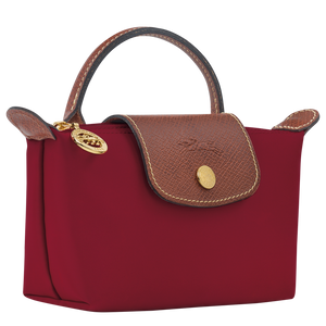Le Pliage Original Pouch with handle Red