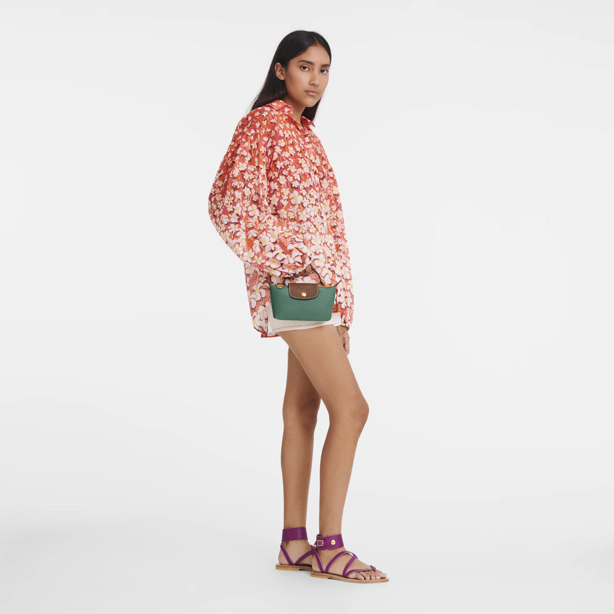 Le Pliage Original Pouch with handle Sage