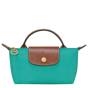 Le Pliage Original Pouch with handle Turquoise