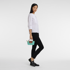 Le Pliage Original Pouch with handle Turquoise