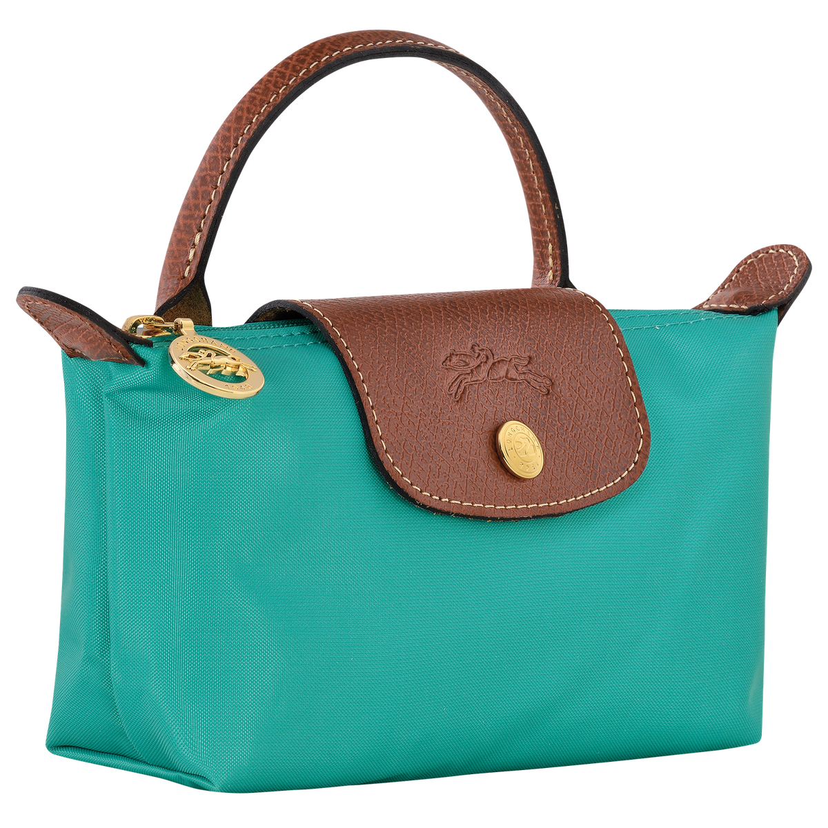 Le Pliage Original Pouch with handle Turquoise