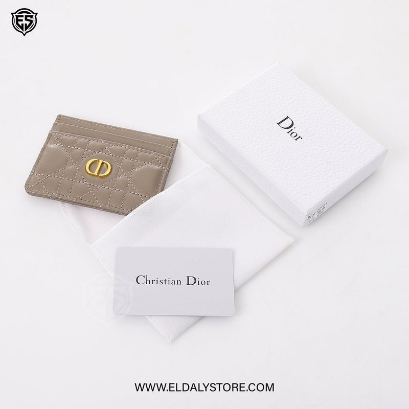 Dior Caro Freesia Card Holder For Women