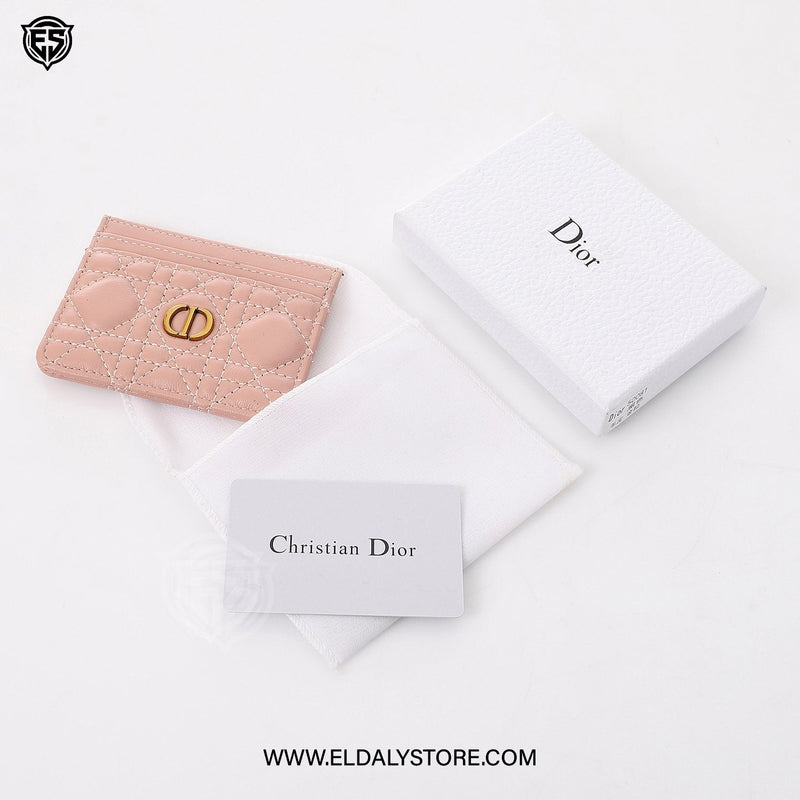 Dior Caro Freesia Card Holder For Women