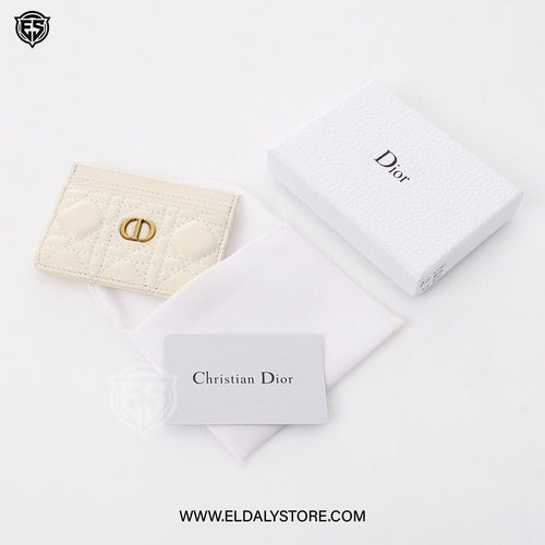 Dior Caro Freesia Card Holder For Women