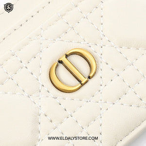 Dior Caro Freesia Card Holder For Women