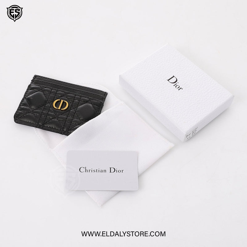 Dior Caro Freesia Card Holder For Women