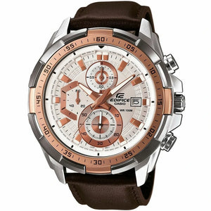 Casio Edifice Men’s Leather Watch EFR-539L-7AV