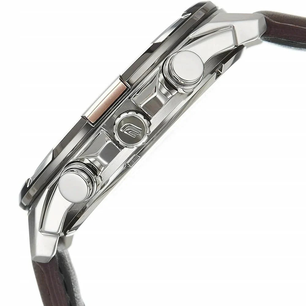 Casio Edifice Men’s Leather Watch EFR-539L-7AV