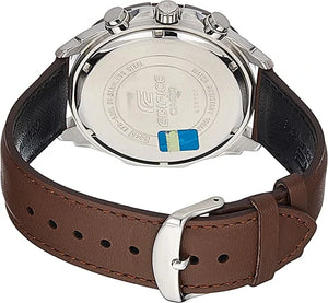 Casio Edifice Men’s Leather Watch EFR-539L-7BV
