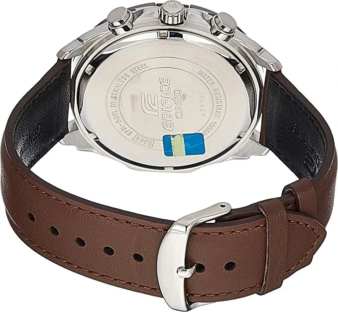 Casio Edifice Men’s Leather Watch EFR-539L-7BV