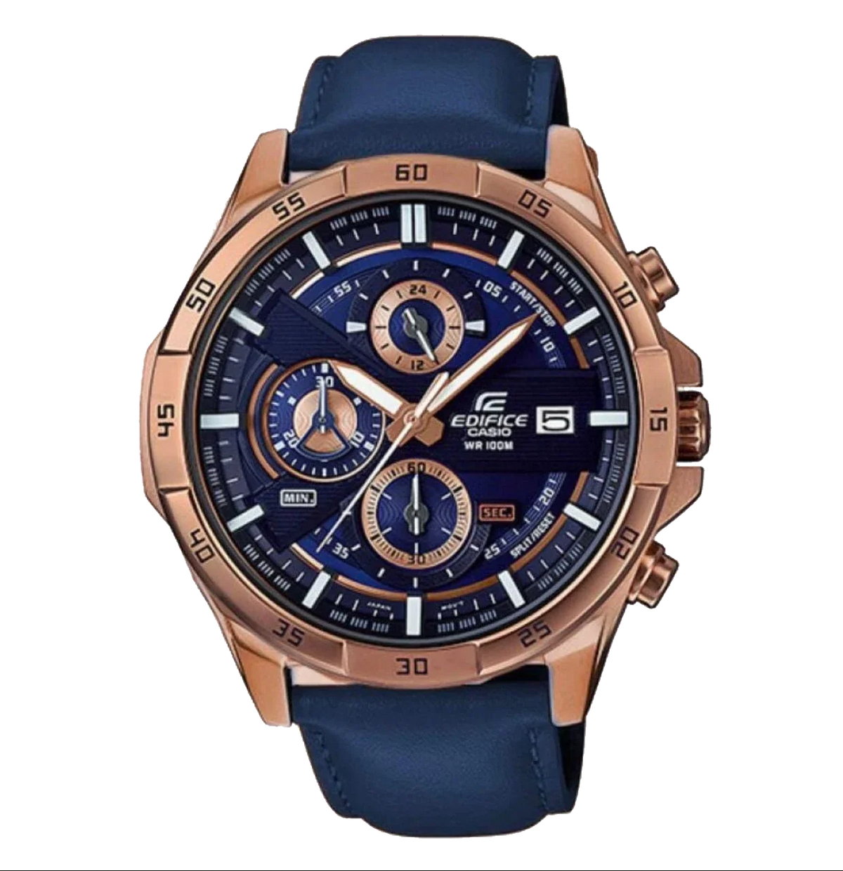 Casio Edifice Men’s Leather Watch EFR-556PC-2AV