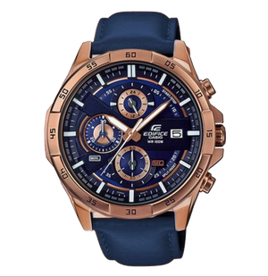 Casio Edifice Men’s Leather Watch EFR-556PC-2AV