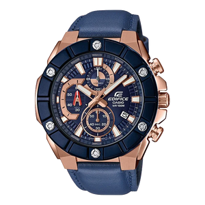 Casio Edifice Men’s Leather Watch EFR-569BL-2AV