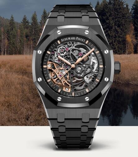 Audemars Piguet Royal Oak men's watch with stainless steel case, silver dial, and octagonal bezel, showcasing luxury and craftsmanship.