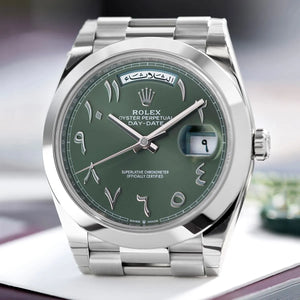 Rolex Arabic Numerals Watch Day Date For Men 228206