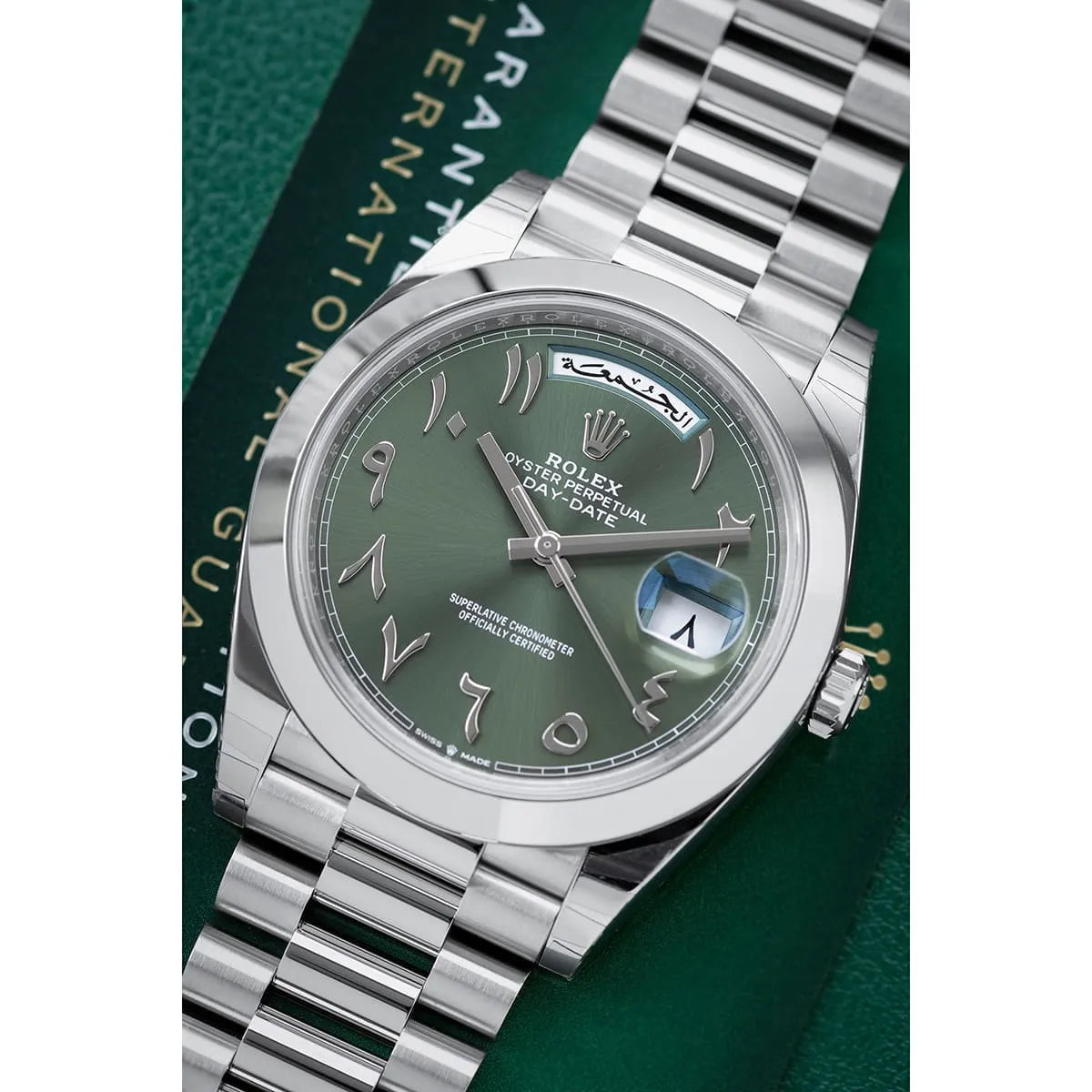 Rolex Arabic Numerals Watch Day Date For Men 228206