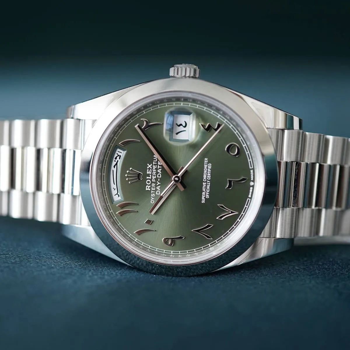 Rolex Arabic Numerals Watch Day Date For Men 228206