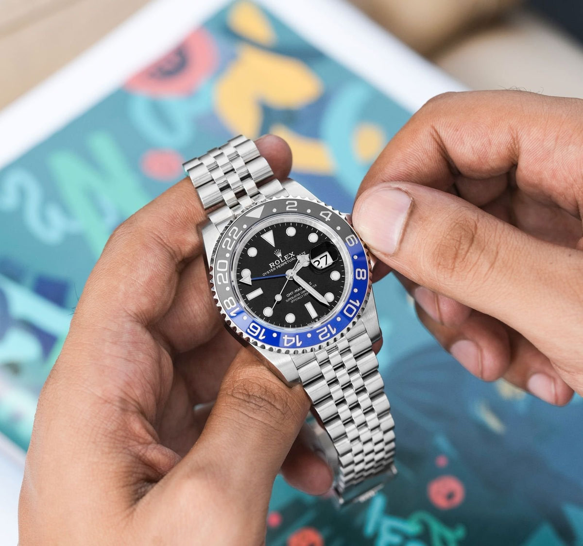 Rolex GMT-Master II Watch For Men 126710BLNR