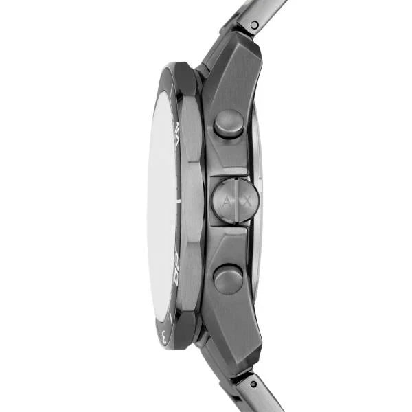 Armani Exchange Spencer AX1959 original watch with a wine-colored dial and stainless steel strap, stylish men's accessory.