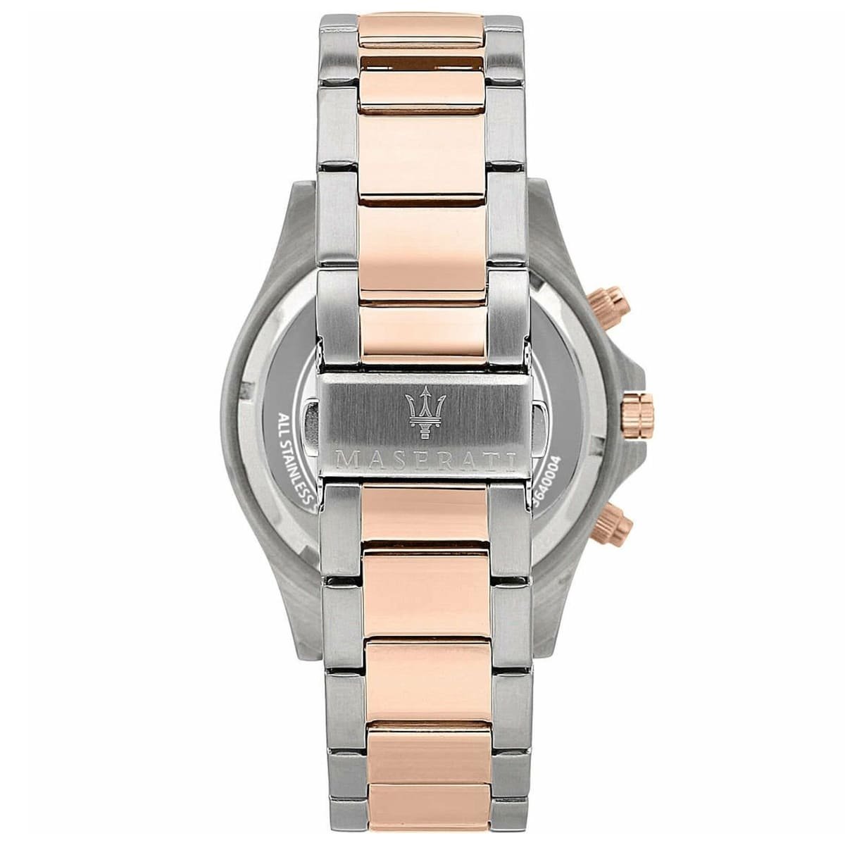 Maserati men's original watch R8873640002 with a sleek wine-colored dial and stainless steel band.