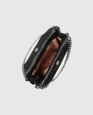 Stella McCartney Falabella Tiny Tote Bag Black Silver